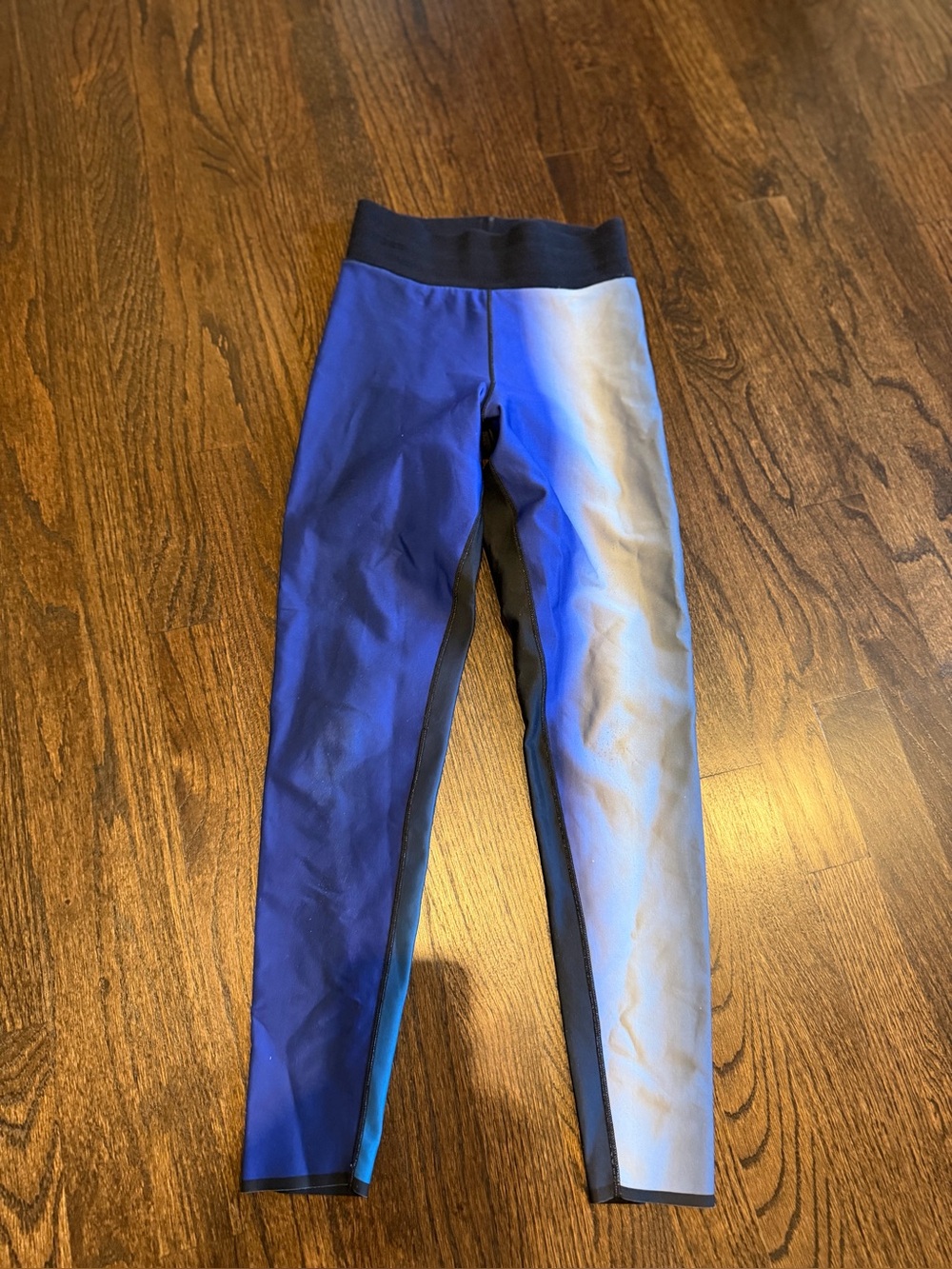 Kids Blue Colorblock Active Leggings
